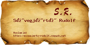 Sövegjártó Rudolf névjegykártya